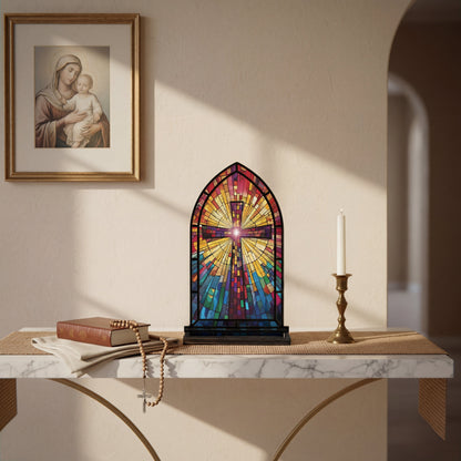 Shineful Suncatcher Candle Holder Cross of Light