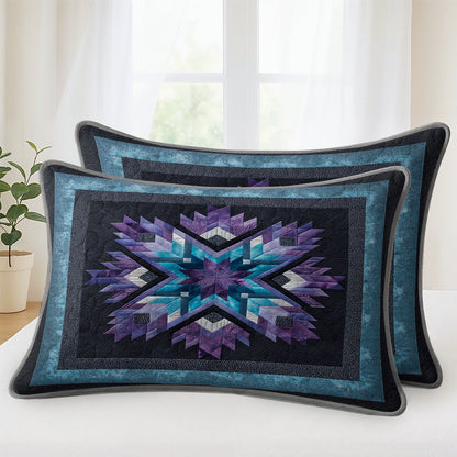 Shineful All Season Quilt 3-Piece Set Midnight Aurora Star