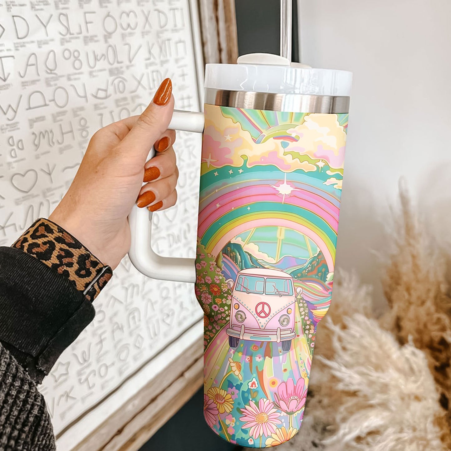 Hippie Tumbler Shineful Groovy Glider