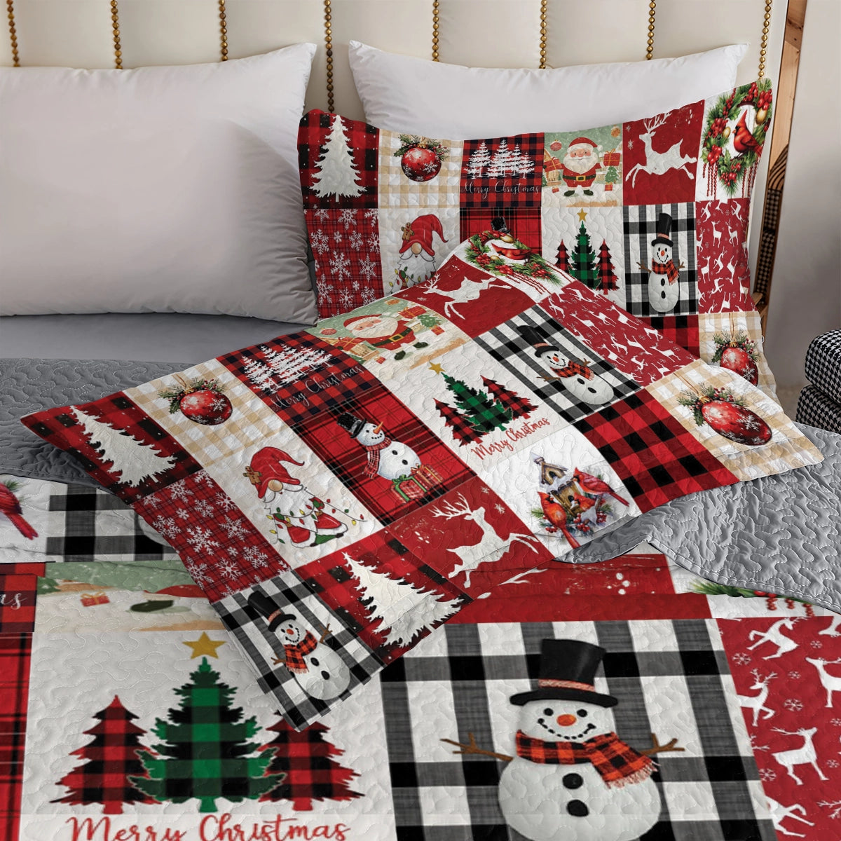 Shineful All Season Quilt 3-Piece Set - Festive Christmas
