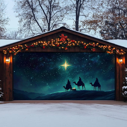 Shineful Garage Door Banner Decoration Starlit Journey