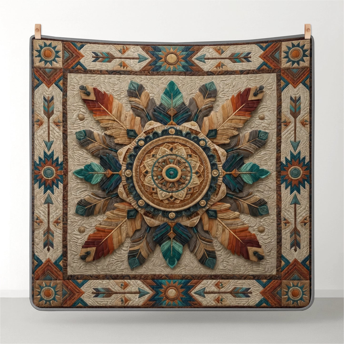 Shineful All Season Quilt 3-Piece Set Sacred Mandala