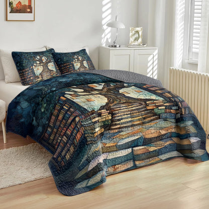 Shineful All Season Quilt 3-Piece Set - Whimsical Tree of Knowledge