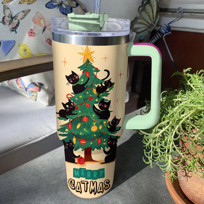 Shineful Tumbler Christmas Purrfect Merry Catmas