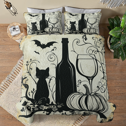 Shineful All Season Quilt 3-Piece Set Moderate Winelife