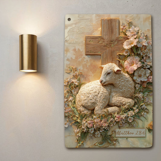 Shineful 2D Metal Sign Lamb of God Resurrection