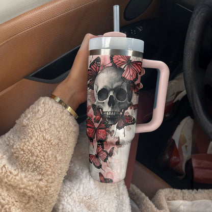 Shineful Tumbler - Eternal Elegance Butterfly Skull