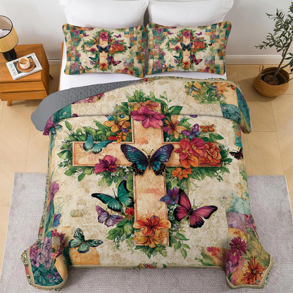 Shineful All Season Quilt 3-Piece Set - Heavenly Grace