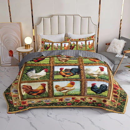Shineful All Season Quilt 3-Piece Set - Rustic Rooster Haven