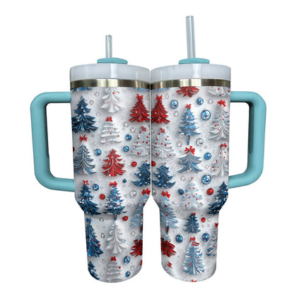 Shineful Glossy Tumbler Cute Christmas Trees