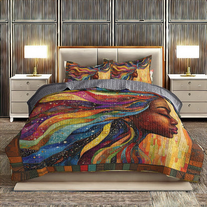 Shineful All Season Quilt 3-Piece Set - Afrocentric Dreams