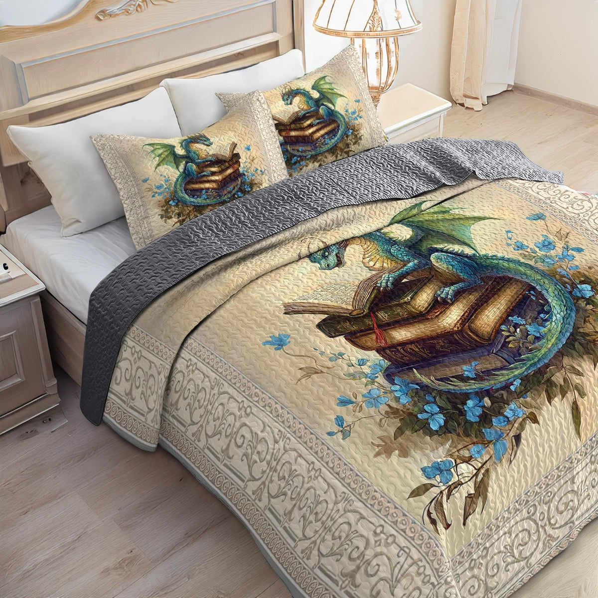 Shineful All Season Quilt 3-Piece Set - Bookish Dragon Dreams