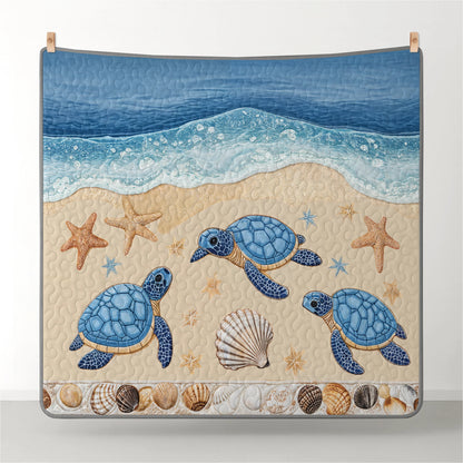 Shineful Quilt 3-Piece Set Sea Turtle