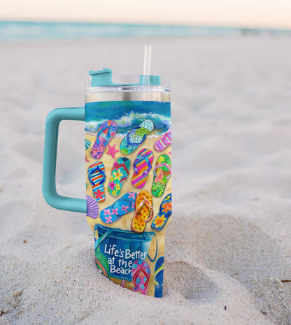 Shineful Tumbler Life's Better At The Beach