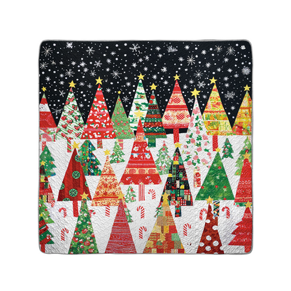 Shineful All Season Quilt 3-Piece Set Starry Night Christmas Tree
