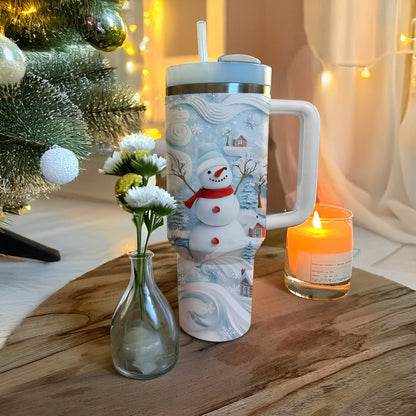 Shineful Tumbler Cheerful Christmas Snowman