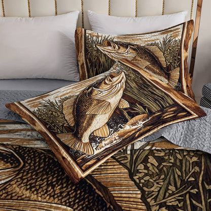Shineful All Season Quilt 3-Piece Set Gracefulness Bass