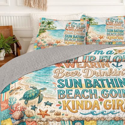 Shineful All Season Quilt 3-Piece Set Sunny Tide
