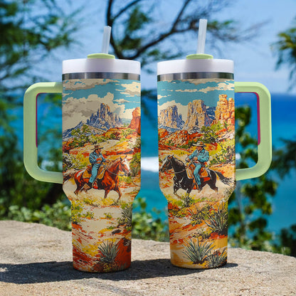 Shineful Tumbler Canyon Trails Cowboy