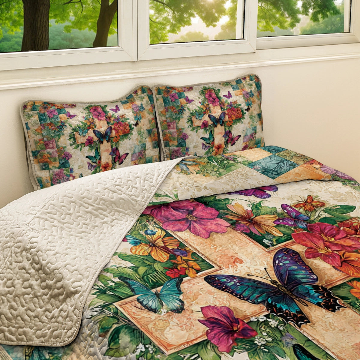 Shineful All Season Quilt 3-Piece Set - Heavenly Grace