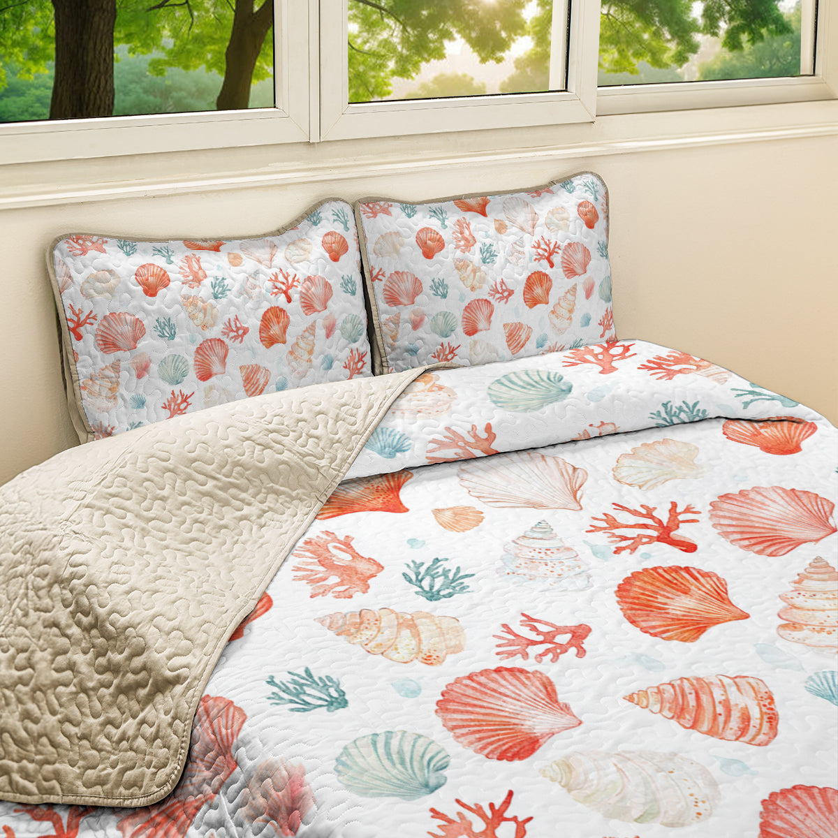 Shineful All Season Quilt 3-Piece Set Undersea Wonders