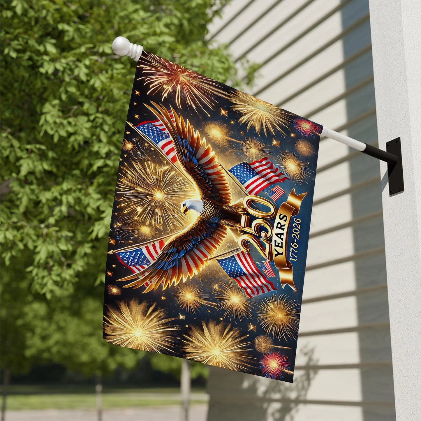 Shineful House Flag 30" x 40" - 250 Years of the Republic