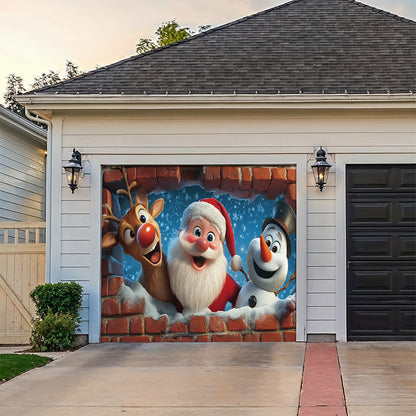 Shineful Garage Door Banner Decoration Christmas Surprise