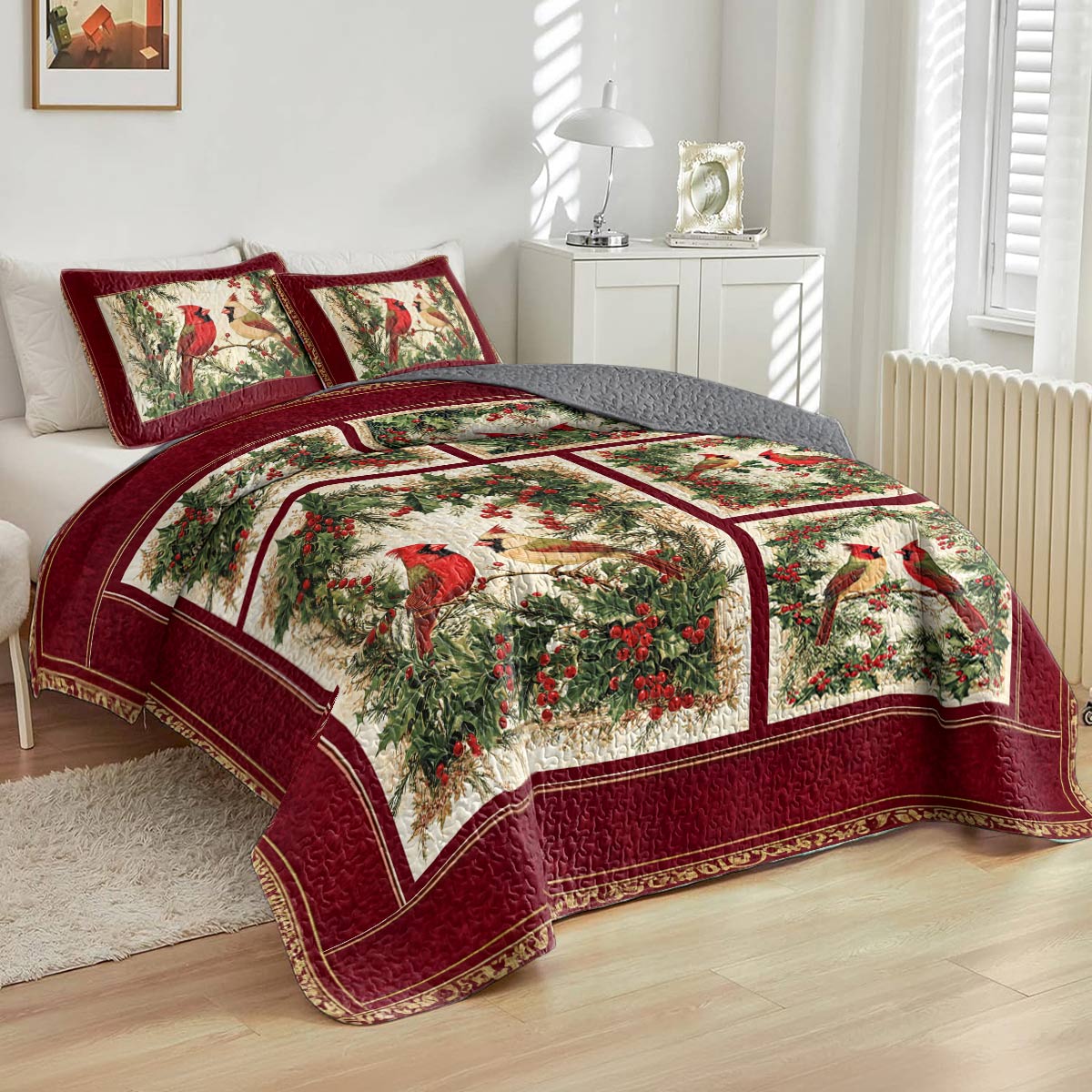 Shineful All Season Quilt 3-Piece Set Holiday Harmony