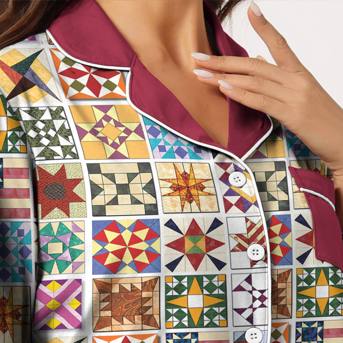 Shineful Top And Pant Set Quilting Block