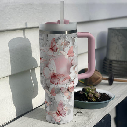 Shineful Tumbler Butterfly Pink Flutter Dreams