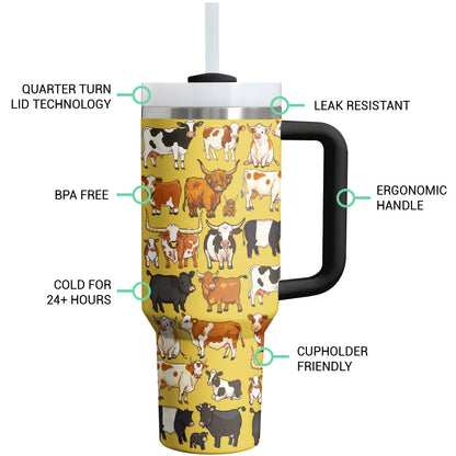 Cow Lovers Tumbler Shineful Cute Cow Crew