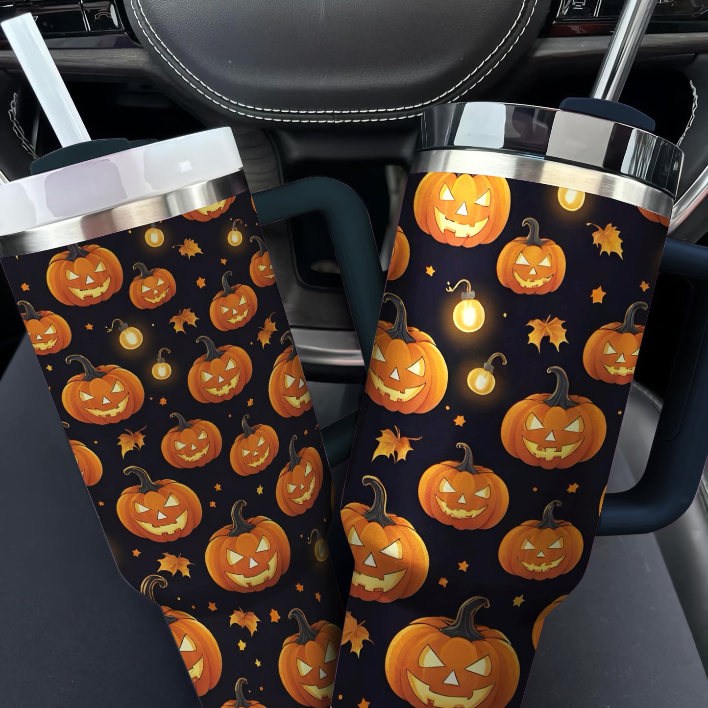 Shineful Tumbler Glowing Pumpkins