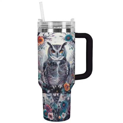 Shineful Tumbler Floral Owl Lk8