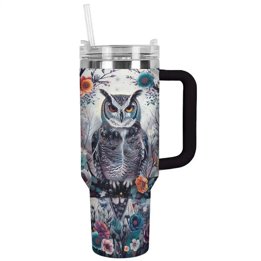 Shineful Tumbler Floral Owl Lk8