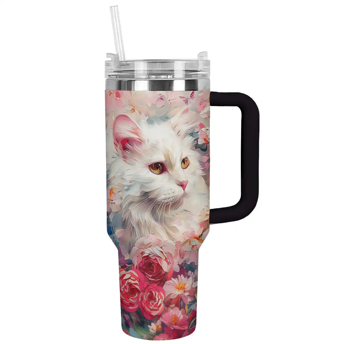 Shineful Tumbler Rose Cat