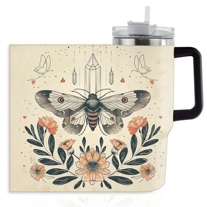 Shineful Tumbler Moth & Florals