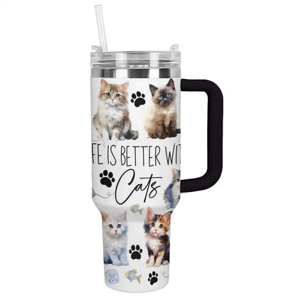 Shineful Tumbler Better with Cats