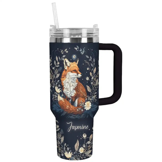 Shineful Tumbler Fox In Moonlight Personalized TH7