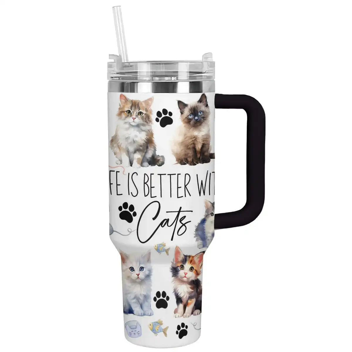 Shineful Tumbler Better with Cats