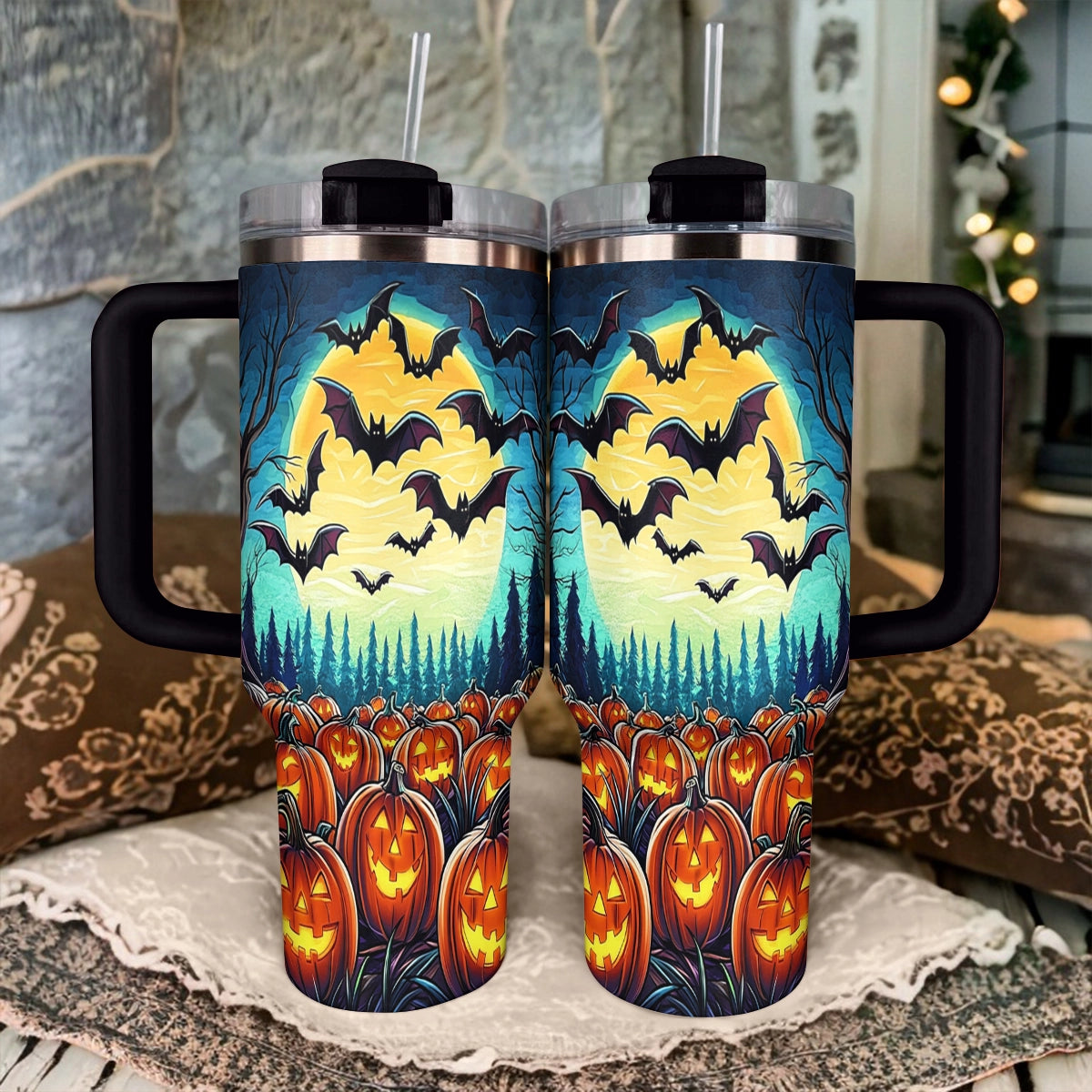 Shineful Tumbler Halloween Pumpkin Patch