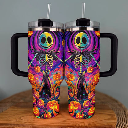 Shineful Tumbler Halloween Pumpkin Skull