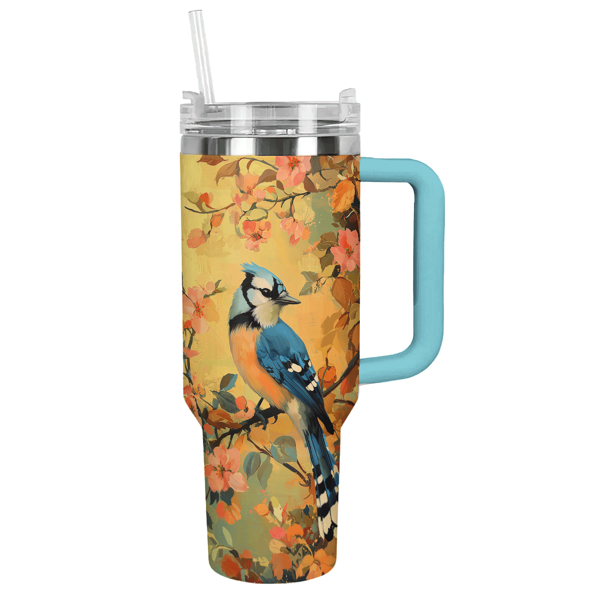 Shineful Tumbler Blue Jay In Bloom