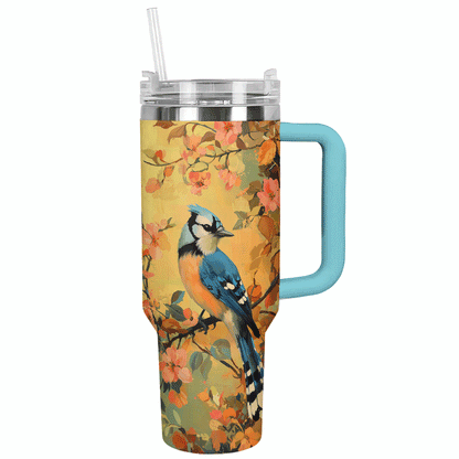 Shineful Tumbler Blue Jay In Bloom