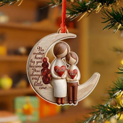 Shineful 2D Acrylic Ornament Personalized Family Moon Love