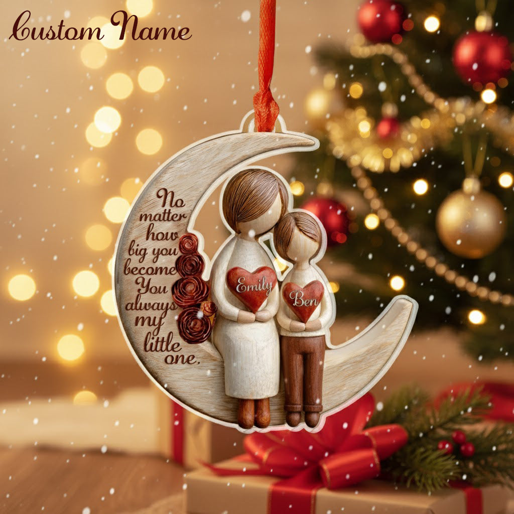 Shineful 2D Acrylic Ornament Personalized Family Moon Love