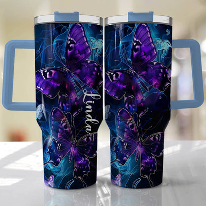Shineful Personalized Tumbler Magnificent Butterflies