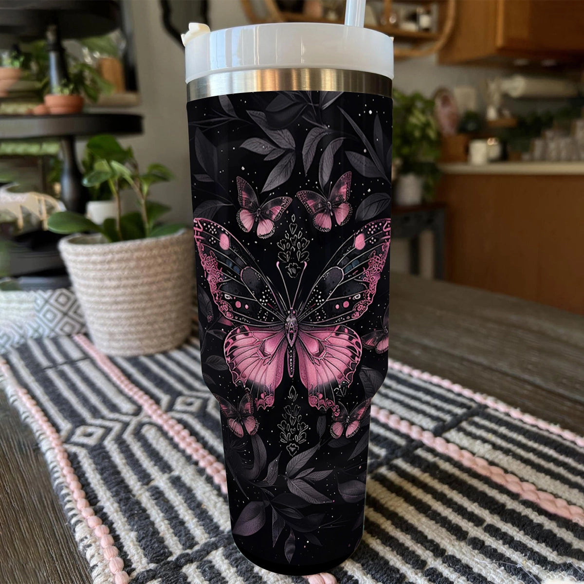 Shineful Tumbler Butterfly Shining In The Night