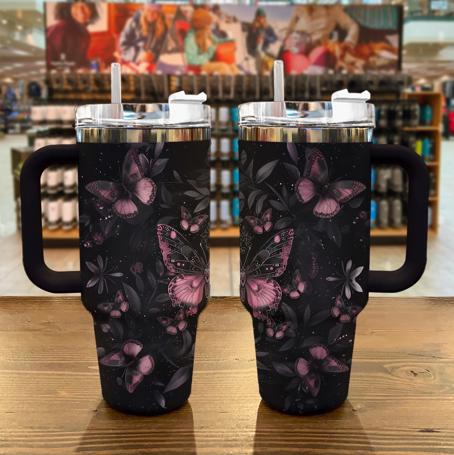 Shineful Tumbler Butterfly Shining In The Night