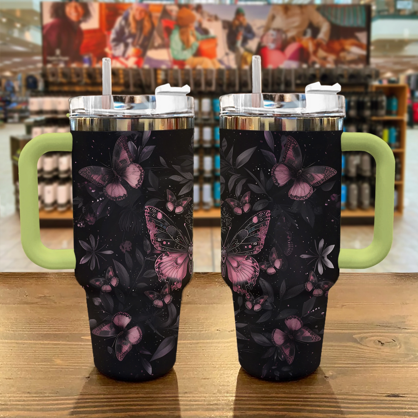 Shineful Tumbler Butterfly Shining In The Night