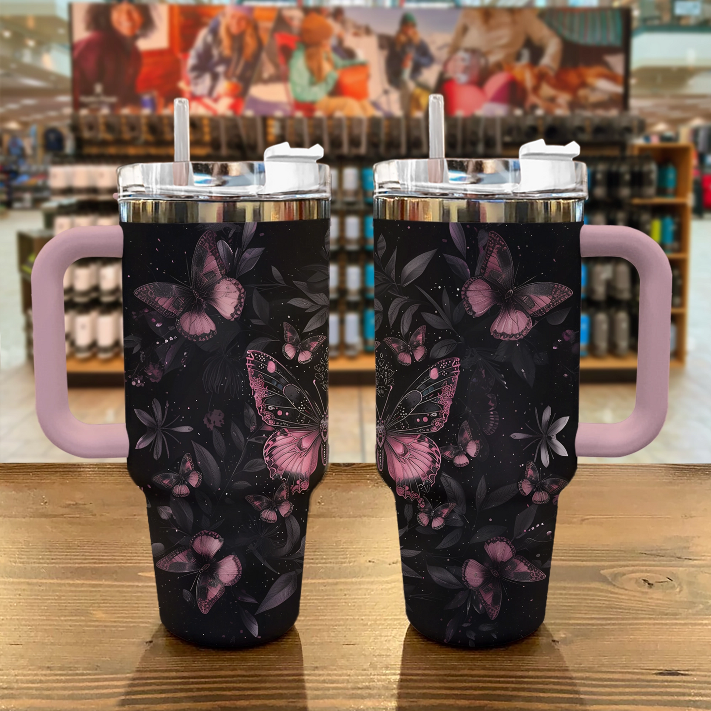 Shineful Tumbler Butterfly Shining In The Night